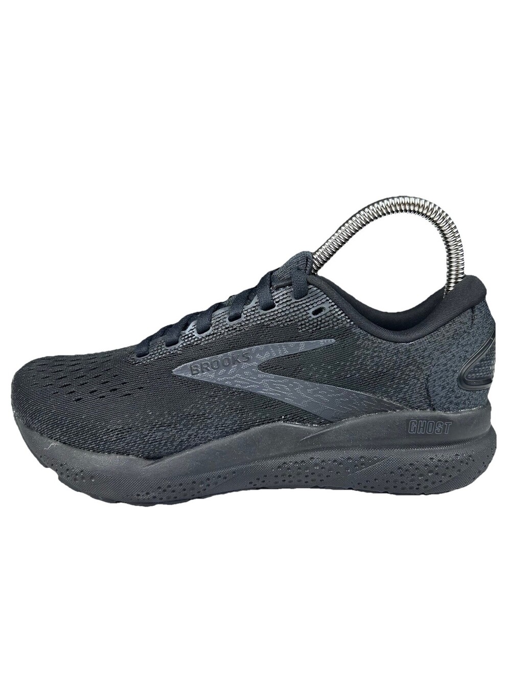 Brooks Womens Ghost 16 Running Shoes Size 6D Wide Black/Ebony Walking Sneakers